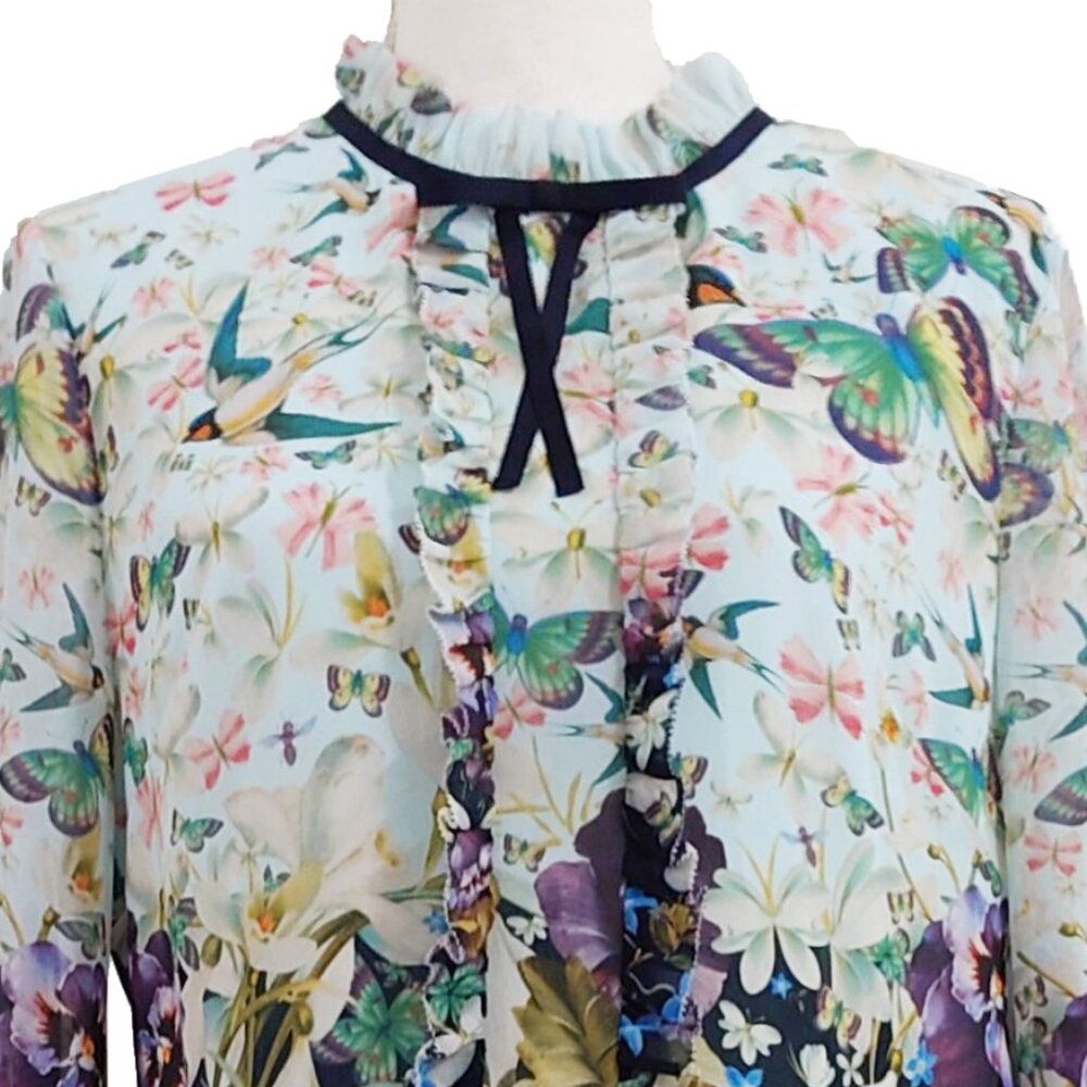 Ted Baker London Floral Dress - Purple and Blue - Picture 7 of 13